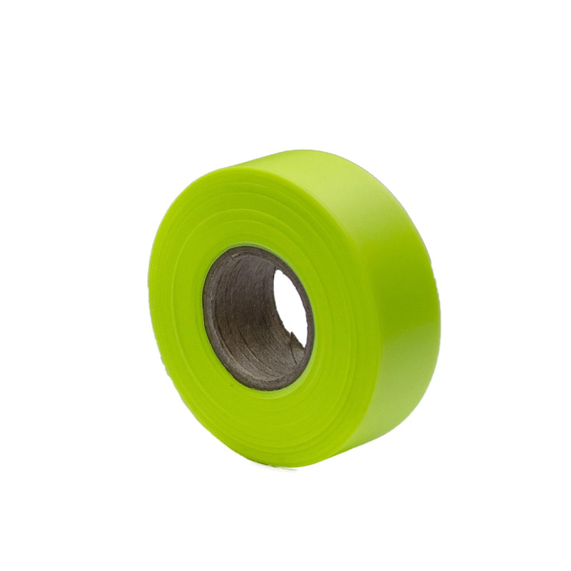 Flagging Tape - 1-3/16" W - 12 Pack - Color:Glo Lime - Length:150&apos;